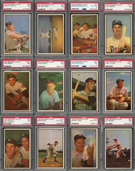 1953 Bowman Color PSA-Graded Complete Set (160) - A High Grade Offering, Including PSA NM 7 Mickey Mantle Example!